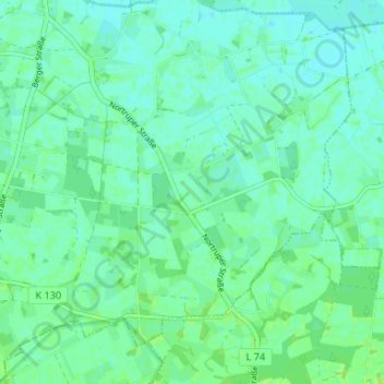 Carte topographique Klein Mimmelage, altitude, relief