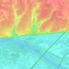 Carte topographique Le Bourg, altitude, relief