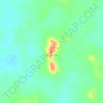 Carte topographique Qarat Umm Ri`, altitude, relief
