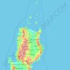 Carte topographique Cagayan, altitude, relief
