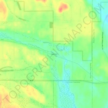 Carte topographique Slapneck, altitude, relief