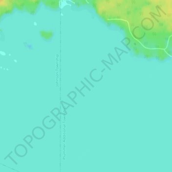 Carte topographique Marks Bank, altitude, relief