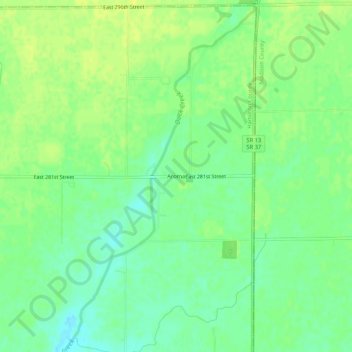 Carte topographique Aroma, altitude, relief