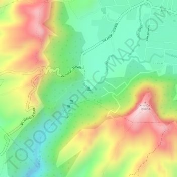 Carte topographique El Rey, altitude, relief