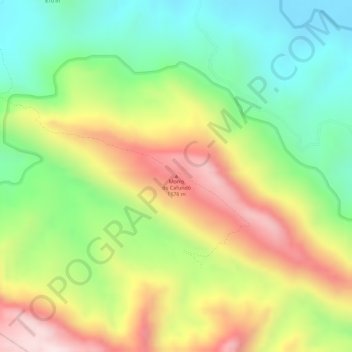 Carte topographique Morro do Cafundó, altitude, relief
