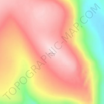 Carte topographique Knatthøin, altitude, relief