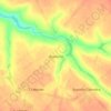 Carte topographique Дамаска, altitude, relief