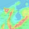 Carte topographique Zulia, altitude, relief
