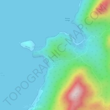 Carte topographique Pico do Urubu, altitude, relief