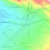 Carte topographique Catachilla Baja, altitude, relief