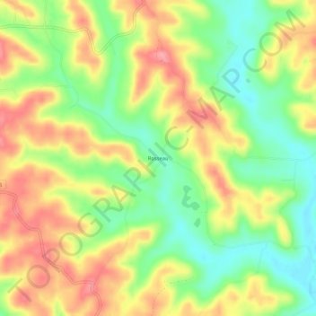 Carte topographique Rosseau, altitude, relief