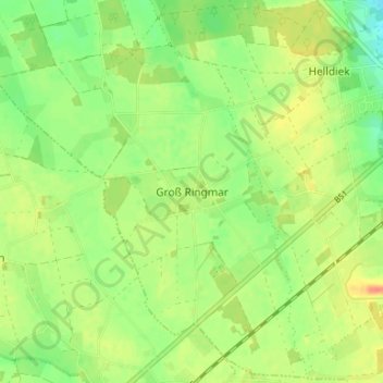 Carte topographique Groß Ringmar, altitude, relief