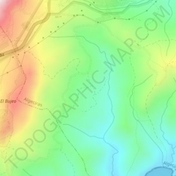 Carte topographique La Joya, altitude, relief