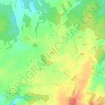 Carte topographique Cestres, altitude, relief