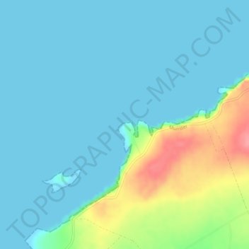 Carte topographique Dunlicky Point, altitude, relief