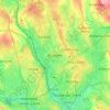 Carte topographique Burslem, altitude, relief