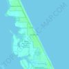 Carte topographique Floridana Beach, altitude, relief