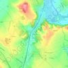 Carte topographique Les Barthes, altitude, relief