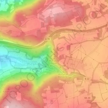 Carte topographique Dolomit, altitude, relief
