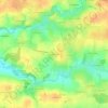 Carte topographique La Carantage, altitude, relief