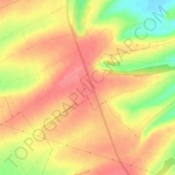 Carte topographique Champ Bohan, altitude, relief