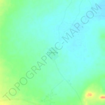 Carte topographique Kemena, altitude, relief