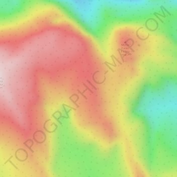 Carte topographique Chapada Diamantina, altitude, relief