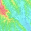 Carte topographique Bagnolo, altitude, relief
