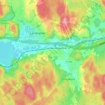 Carte topographique Backa, altitude, relief