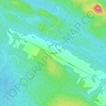 Carte topographique Maplewood, altitude, relief