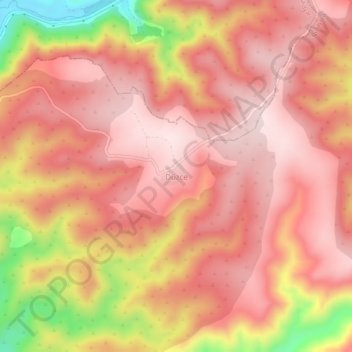 Carte topographique Düzce, altitude, relief