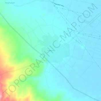 Carte topographique Halfeli, altitude, relief