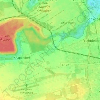 Carte topographique Annemariental, altitude, relief