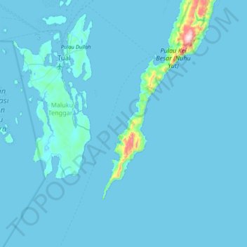 Carte topographique Aran, altitude, relief