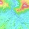 Carte topographique Harginxuria, altitude, relief