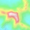 Carte topographique Mount Saskatchewan, altitude, relief
