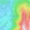 Carte topographique Monts-de-Bex, altitude, relief