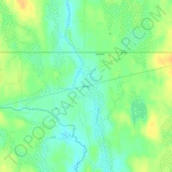 Carte topographique Dorsey, altitude, relief