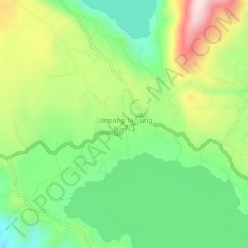 Carte topographique Simpang Tanjung Nan IV, altitude, relief