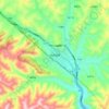 Carte topographique 哈达铺镇, altitude, relief