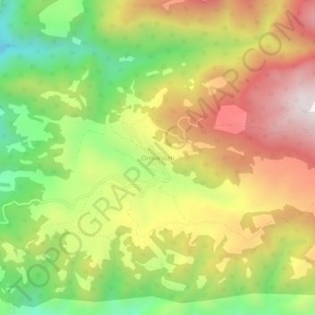 Carte topographique Ormanözü, altitude, relief