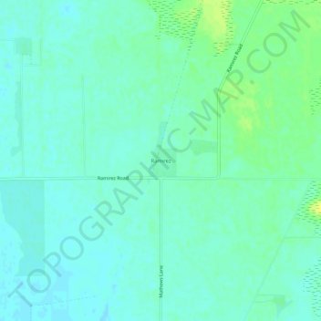 Carte topographique Ramirez, altitude, relief