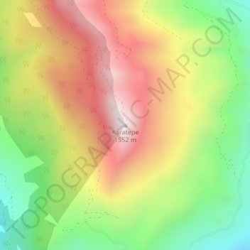 Carte topographique Karatepe, altitude, relief