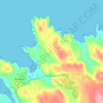 Carte topographique Farr, altitude, relief