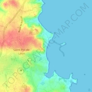 Carte topographique Troguérot, altitude, relief