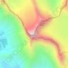 Carte topographique Mount Joffre, altitude, relief