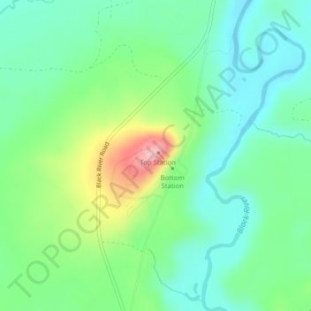 Carte topographique Copper Peak, altitude, relief
