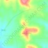 Carte topographique Round Mountain, altitude, relief