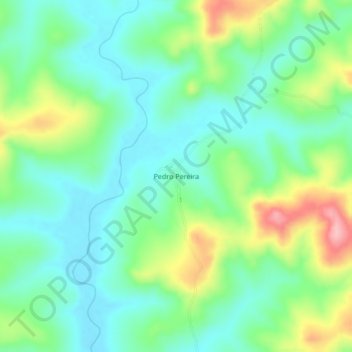 Carte topographique Pedro Pereira, altitude, relief