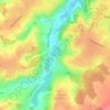Carte topographique Renipont, altitude, relief